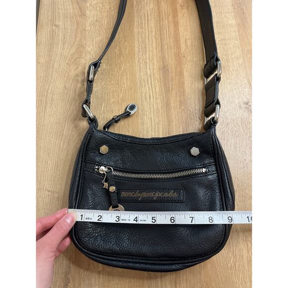Marc by Marc Jacobs Vintage Black Pebbled Leather Small Shoulder Bag 90s Y2K - Picture 10 of 13